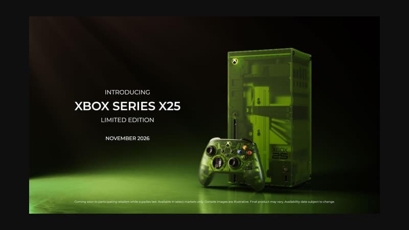 Microsoft’s Xbox 25th anniversary console comes in translucent green