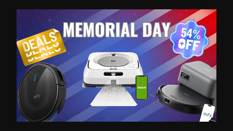 Time Is Running Out to Sweep Up Savings With These Memorial Day Robot Vacuum and Mop Deals